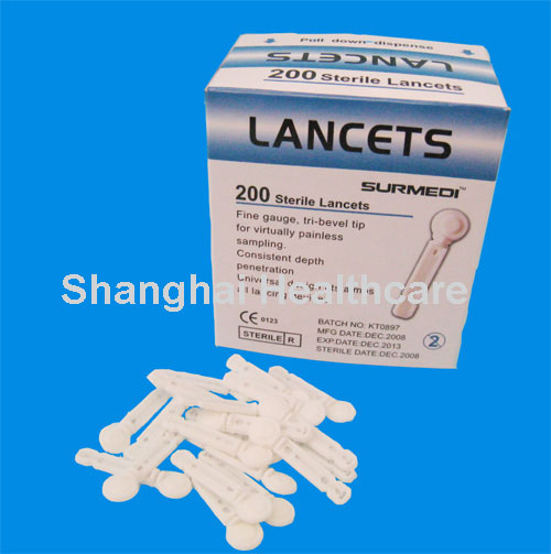 flat type blood lancet